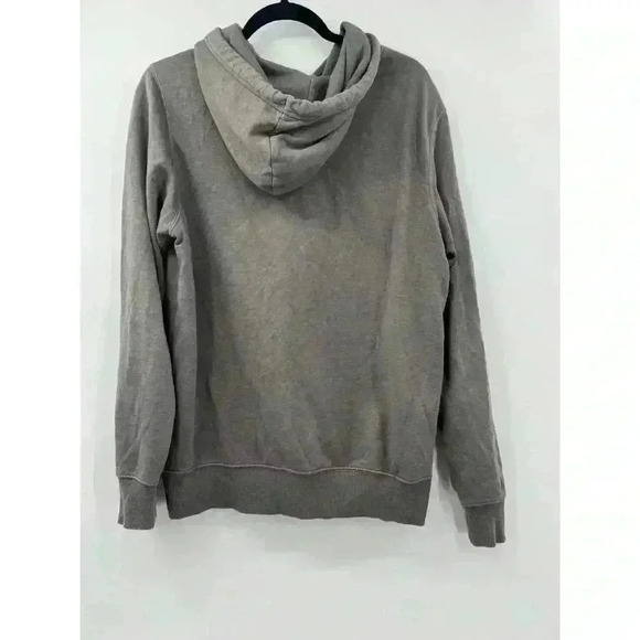 The North Face Men's Half Down Hoodie White Gray Sweatshirt Sz M Outdoor Jacket - Picture 4 of 5